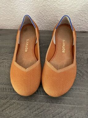 Rothy's Women's Knit Flats with Blue Trim